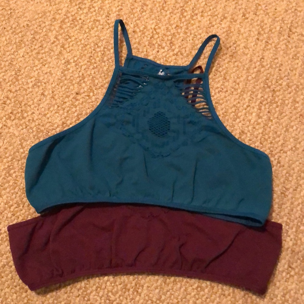 Set of 2 free people high neck bralettes